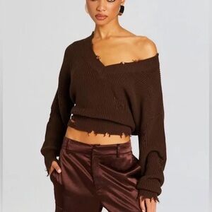 SER.O.YA Syd Sweater in Brown